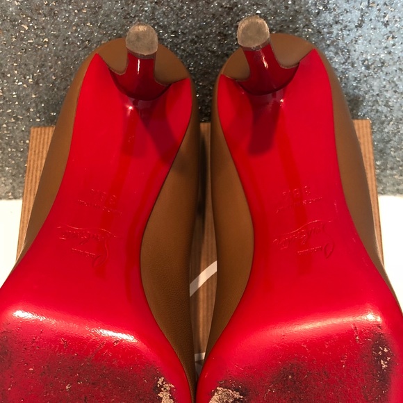 🔴SOLD🔴 Louboutin “Apostrophy” Pump 85 Kid 38.5 - Picture 7 of 8